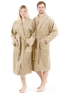Linum Home Textiles Personalized Unisex Terry Bathrobe, L/XL
