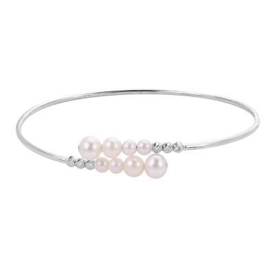 PearLustre by Imperial Sterling Silver Freshwater Pearl Bracelet