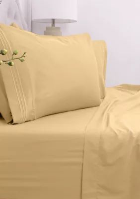 Sweet Home Collection 1800 Series 4 Piece Deep Pocket Bed Sheet Set, Twin XL