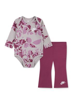 Nike Baby Girls Body Suit and Flare Leggings Set