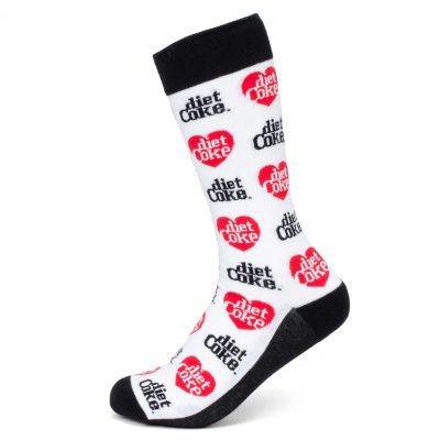 Coca-Cola Diet Coke White Dress Socks