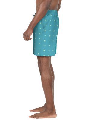 Nike Men's Gothic Lux Letter 7" Volley Shorts, Medium