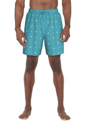 Nike Men's Gothic Lux Letter 7" Volley Shorts, Medium