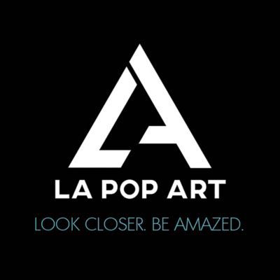 LA Pop Art Women's Plus Size Word Art V-Neck - Music Note Headphones, Black, 2X