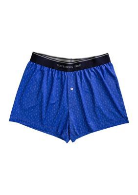 Southern Tide Men's Beer Cheers Performance Boxers, Blue, Small