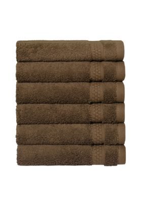 Linum Home Textiles STARLIGHT Terry Washcloths Set of 6