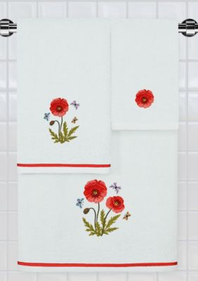 Linum Home Textiles POLLY 2PC Embellished Hand Towel Set