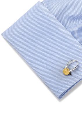 Harry Potter Men's 3D Golden Snitch Cufflinks, Gold