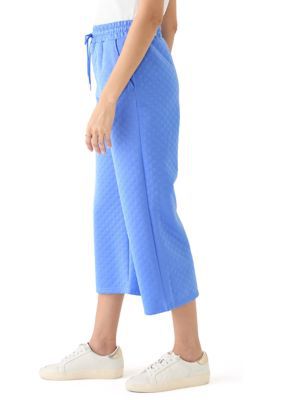 Mary Square Women's Madelyn Jacquard Pants, Blue, Medium