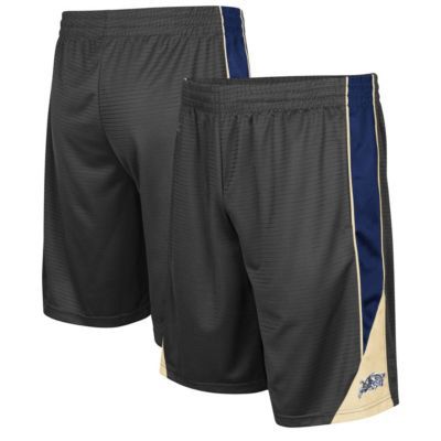 Colosseum Navy Midshipmen NCAA Midshipmen Team Turnover Shorts, Grey, Medium