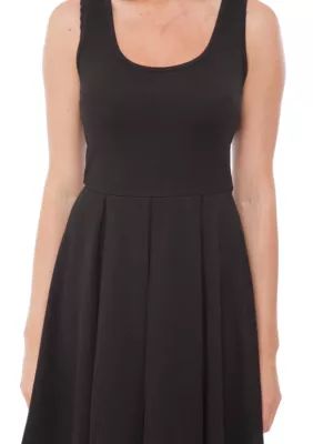 White Mark Women's Crystal Dress, Black, Medium