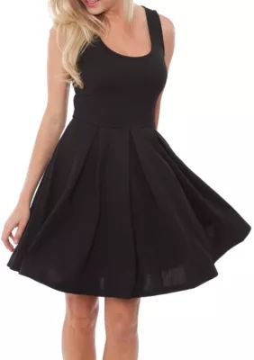 White Mark Women's Crystal Dress, Black, Medium