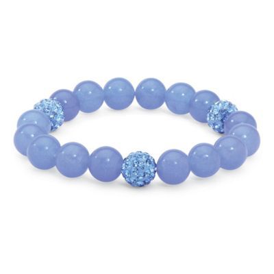 Seta Jewelry Agate & Simulated Birthstone Stretch Bracelet