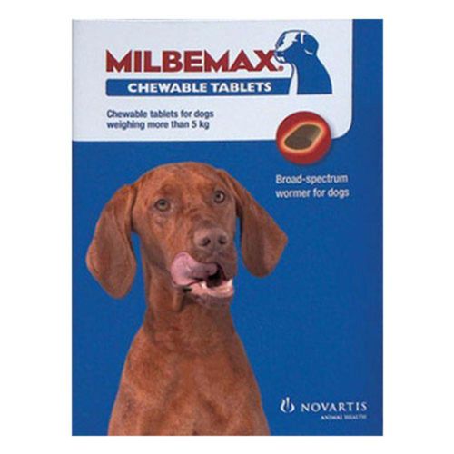 Milbemax Chewable For Large Dogs Over 11 Lbs (5 Kgs) 2 Chews