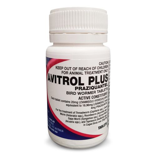 Avitrol Plus Wormer Tablets For Birds 100 Tablet