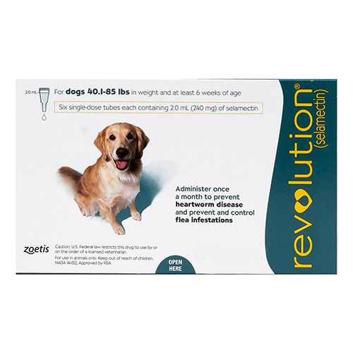 Revolution Large Dogs 40.1-85lbs (Green) 6 Doses
