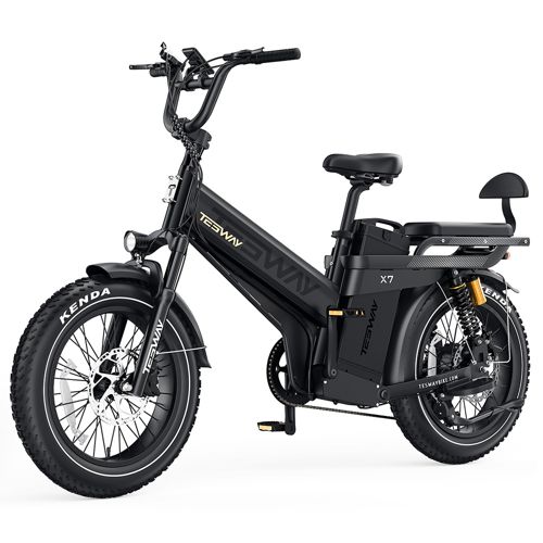 TESWAY X7 Pro Electric Bike 1000W 48V 60Ah Black