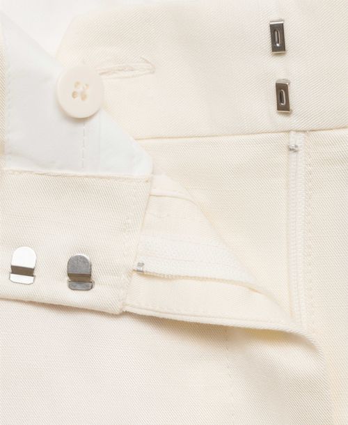 Mango Women's Linen-Blend Suit Bermuda Shorts - White