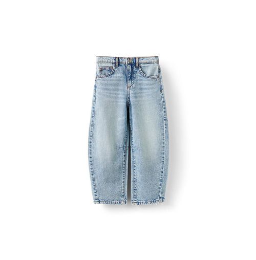 Cotton On Little Boys Unisex Barrel Leg Denim Jean - Airlie light blue