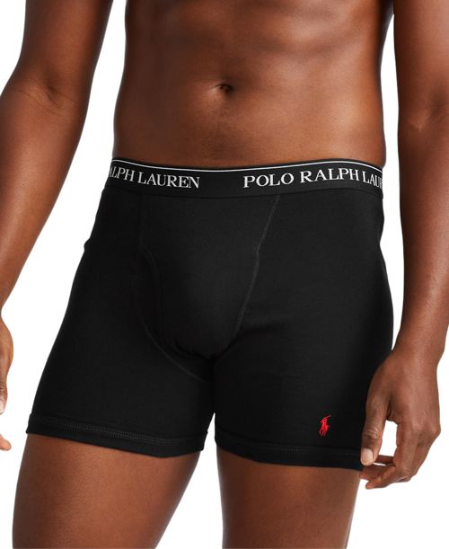 Polo Ralph Lauren Men's 5-Pack Classic Cotton Boxer Briefs - Polo Black