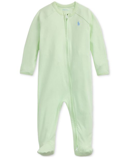 Polo Ralph Lauren Baby Cotton Footed Coverall - Green