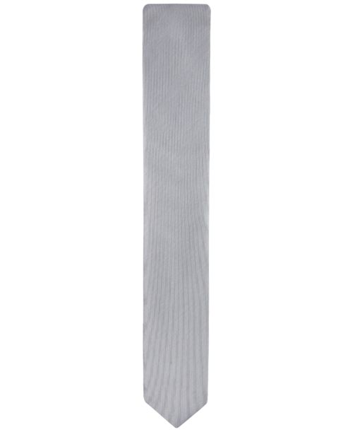 Calvin Klein Men's Unison Solid Tie - Gray