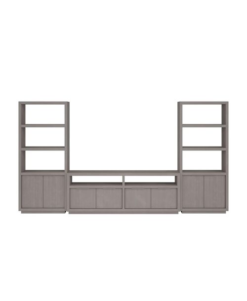 Furniture Tivie 74" Media 3 Pc Console Set - Mineral