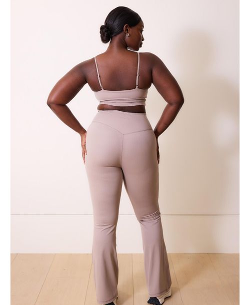 Lovall Women's 24/7 Revitalise Flare Leggings - Clay