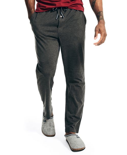 Nautica Men's Knit Classic Pants - Charcoal Heather