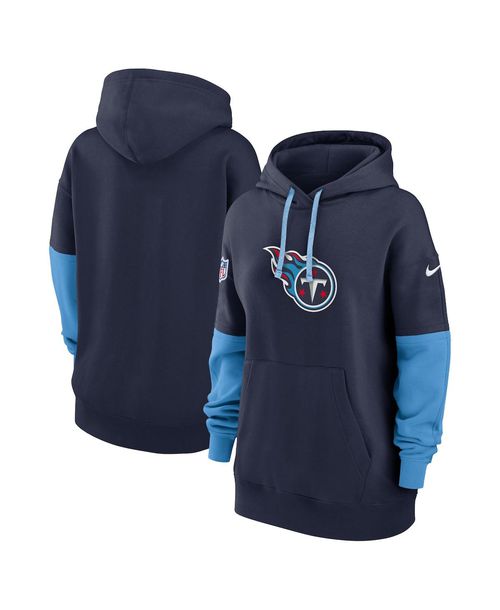 Nike Women's Navy Tennessee Titans 2024 Sideline Essential Fleece Pullover Hoodie - Navy