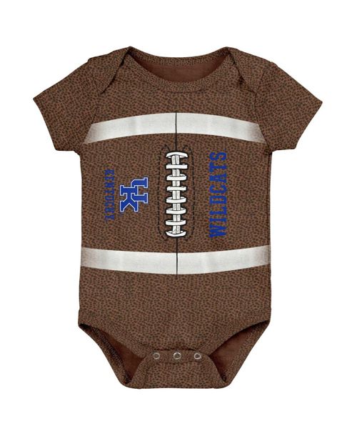 Newborn and Infant Boys and Girls Brown Kentucky Wildcats Catch Me Football Bodysuit - Brown