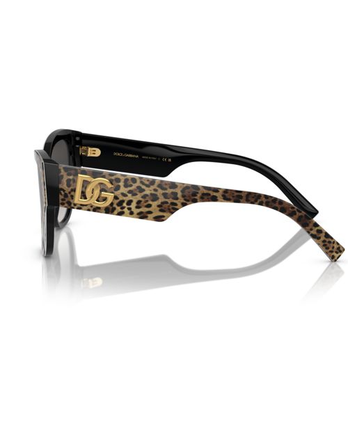 Dolce&Gabbana Women's Sunglasses DG4449 - Leo Brown On Black