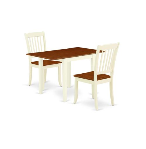 East West Furniture Dining Room Set Buttermilk & Cherry - Buttermilk  cherry