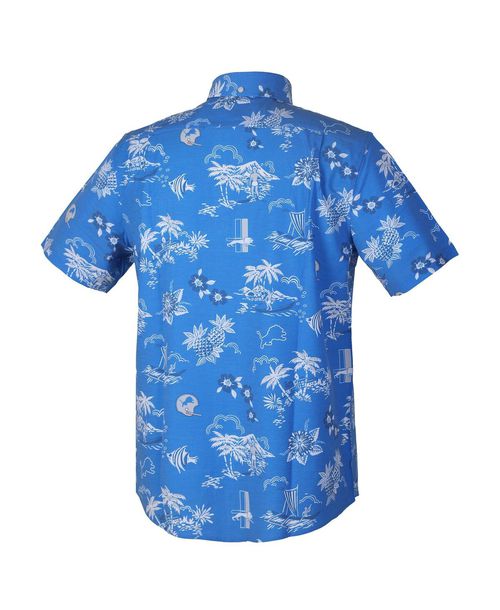 Reyn Spooner Men's Blue Detroit Lions Throwback Kekai Performance Button-Down Shirt - Blue