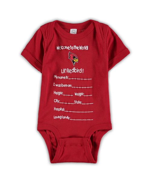 Newborn and Infant Boys and Girls Red Illinois State Redbirds Welcome to the World Bodysuit - Red
