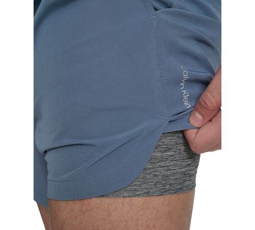 Calvin Klein Men's Stretch Active Modern Euro 5" Swimsuit - Dusty Blue