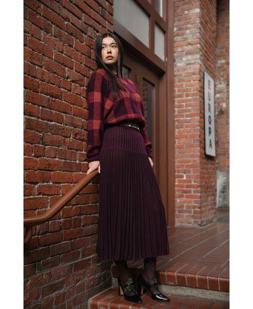 Sskein Women's Soleil Skirt - Aubergine