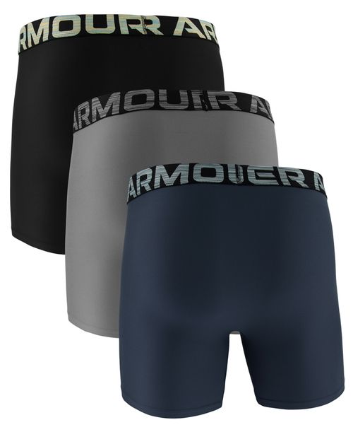 Under Armour Men's Boxerjock Novelty Boxer Briefs, 3-Pack - Black/Gray/Navy