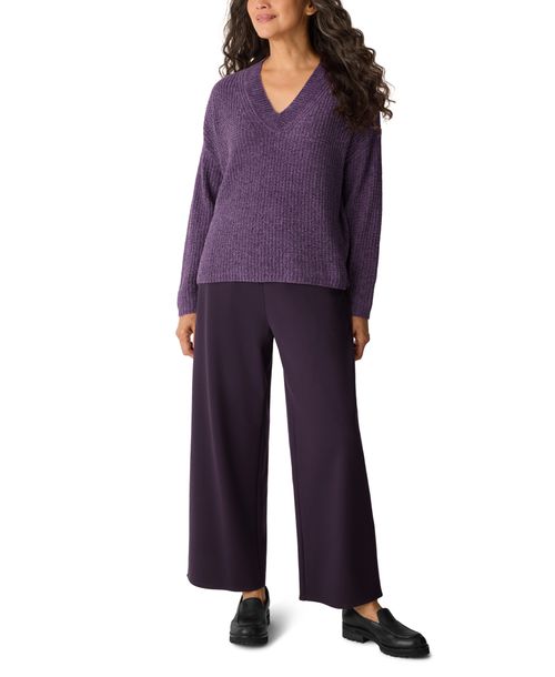 Eileen Fisher Women's V-Neck Long-Sleeve Sweater - Purple