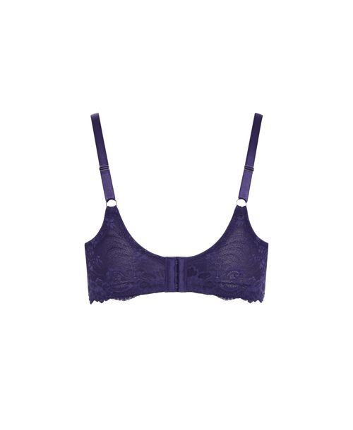 City Chic Plus Size Hailey Print Contour Bra - Sapphire floral