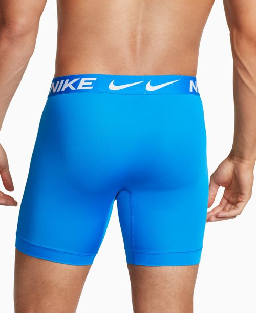 Nike Men's 3-Pack Dri-fit Essential Micro Long Boxer Briefs - Photo Blue