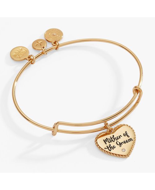 Alex and Ani Mother of the Groom Heart Bangle Bracelet - Gold