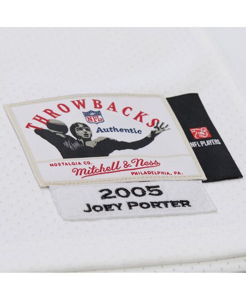 Mitchell & Ness Men'sÂ&nbsp;Joey Porter White Pittsburgh Steelers 2005 Authentic Throwback Retired Player Jersey - White