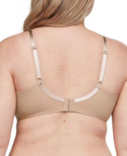 Warners Women's No Side Effects Seamless Comfort Underwire T-Shirt Bra RA3061A - Toasted Almond
