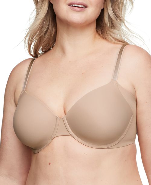 Warners Women's No Side Effects Seamless Comfort Underwire T-Shirt Bra RA3061A - Toasted Almond