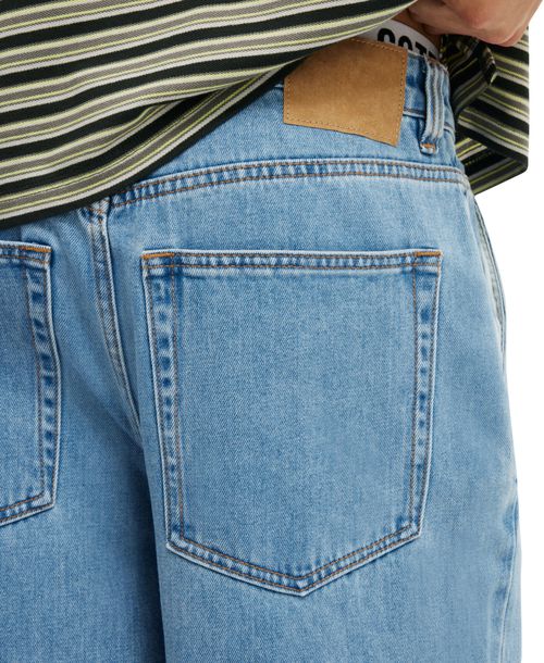 Cotton On Men's Baggy Skater Jean - Blue