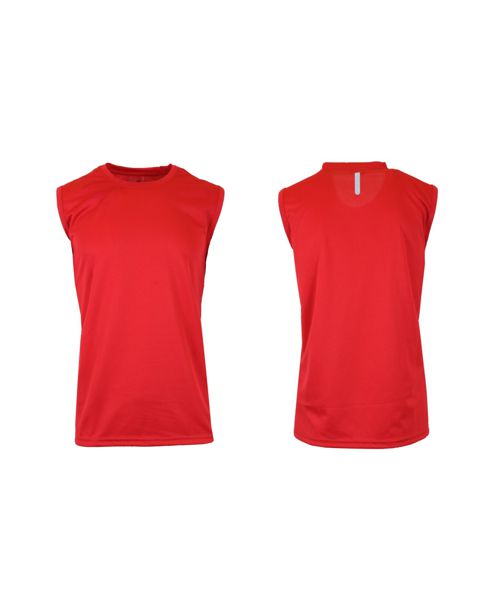 Galaxy By Harvic Men's Moisture-Wicking Wrinkle Free Performance Muscle Tee - Red