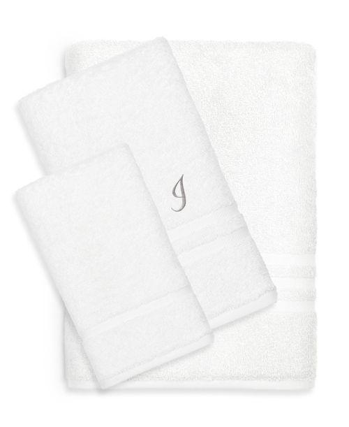 Linum Home Turkish Cotton Personalized Denzi 3-Pc. Bath Towel Set - I
