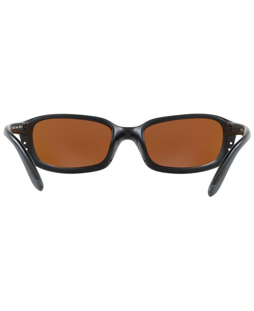 Costa Del Mar Polarized Sunglasses, Brinep - BLACK MATTE/GREEN MIRROR