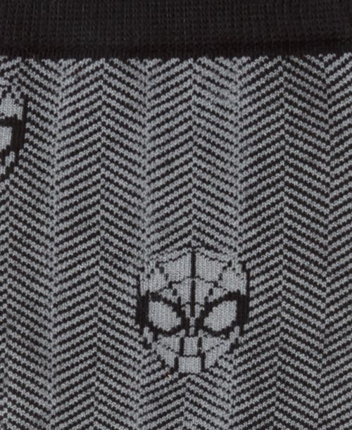 Marvel Men's Spider-Man Herringbone Sock - Gray